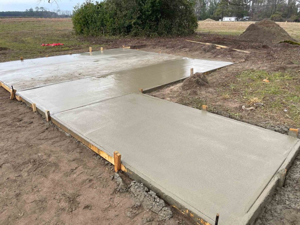 Concrete Pads project in Somerset by JB Outdoor Services